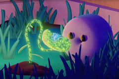 The creature named Donut in the movie Boys Go to Jupiter